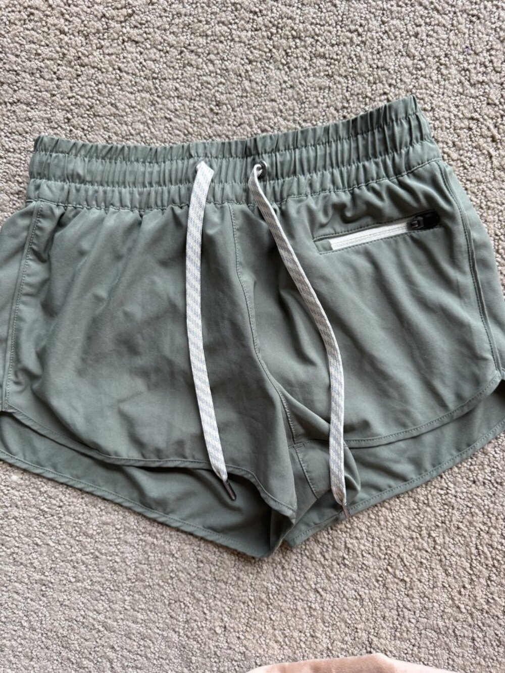 Vuori Olive Green Athletic Shorts Activewear Performance
